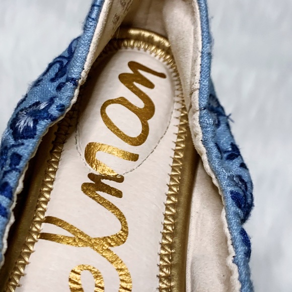 Sam Edelman Felicia chambray embroidered flats - Picture 6 of 6